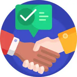 Cumprimentos de mãos ao finalizar contrado da Criação Site Profissional